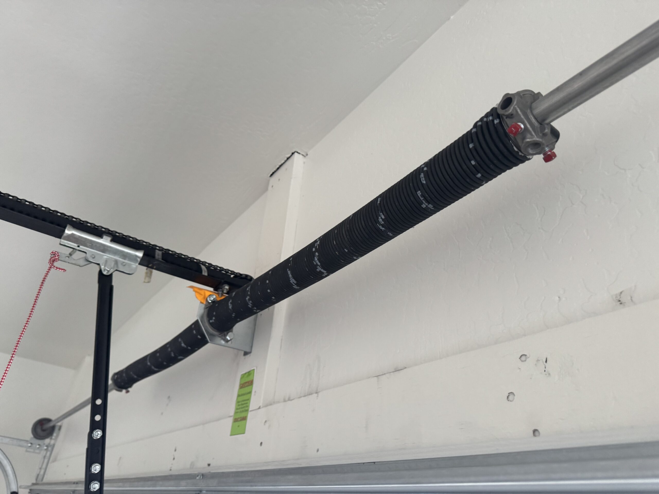 Double spring replacement on a garage door in Peoria, AZ