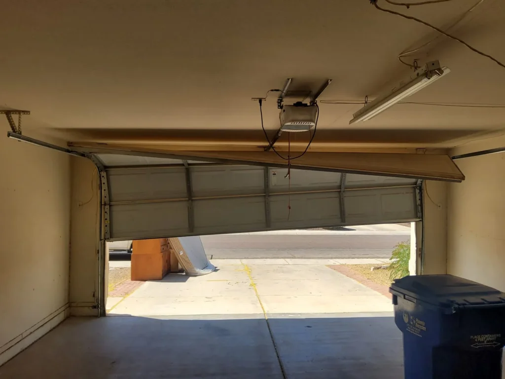 Fixing a Hung, Crashed, or Off-Track Garage Door