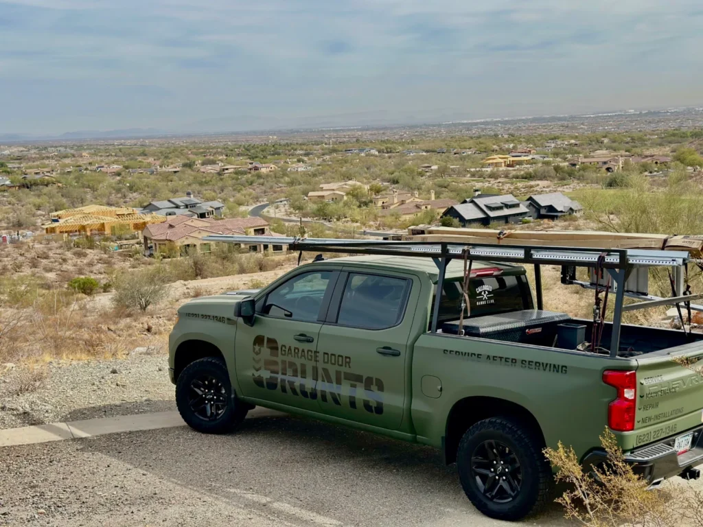 Garage Door Grunts service truck in Surprise, AZ